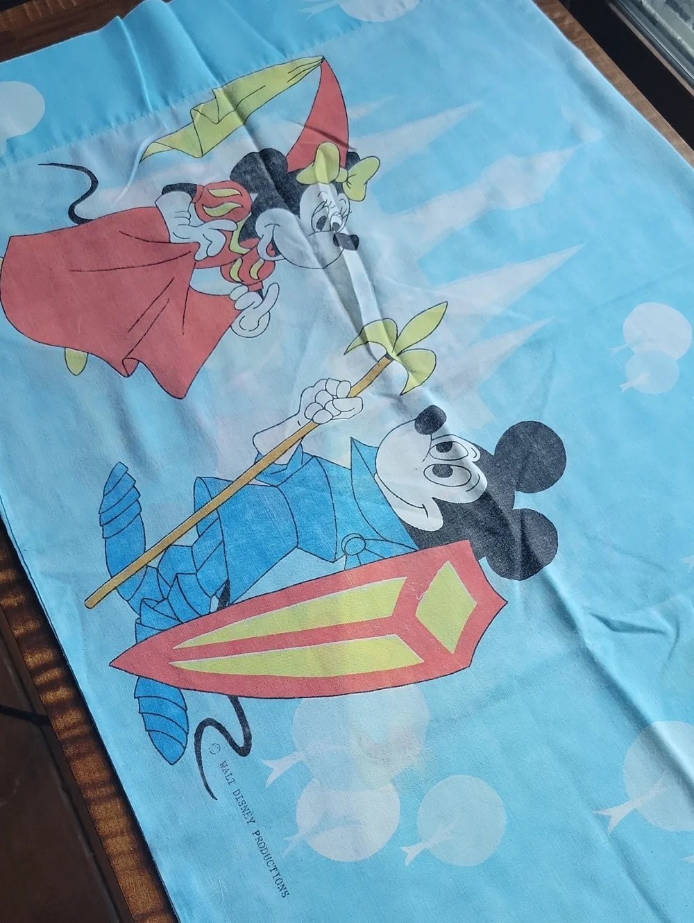 VTG 1970's Disney Mickey & Friends Pillowcase